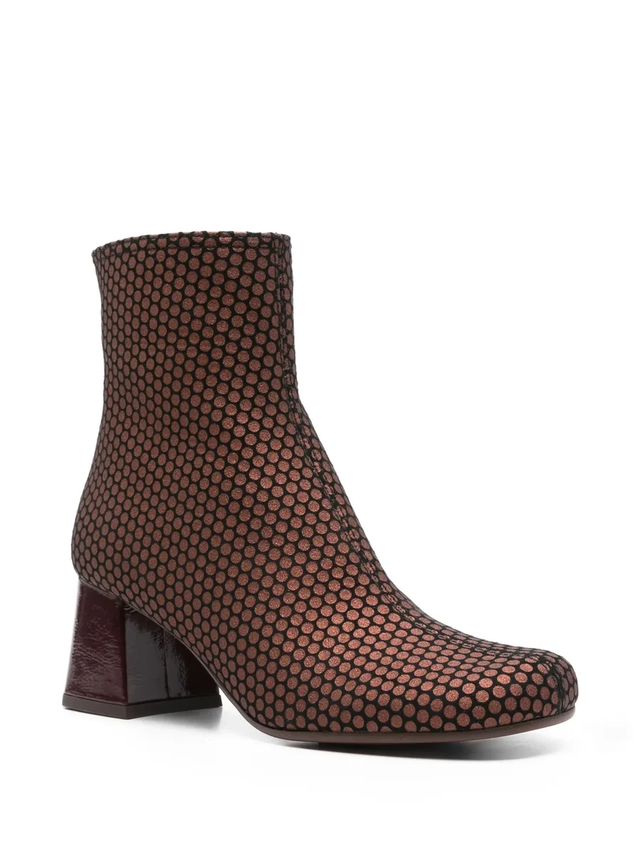 60mm perforated leather block-heel boots 4