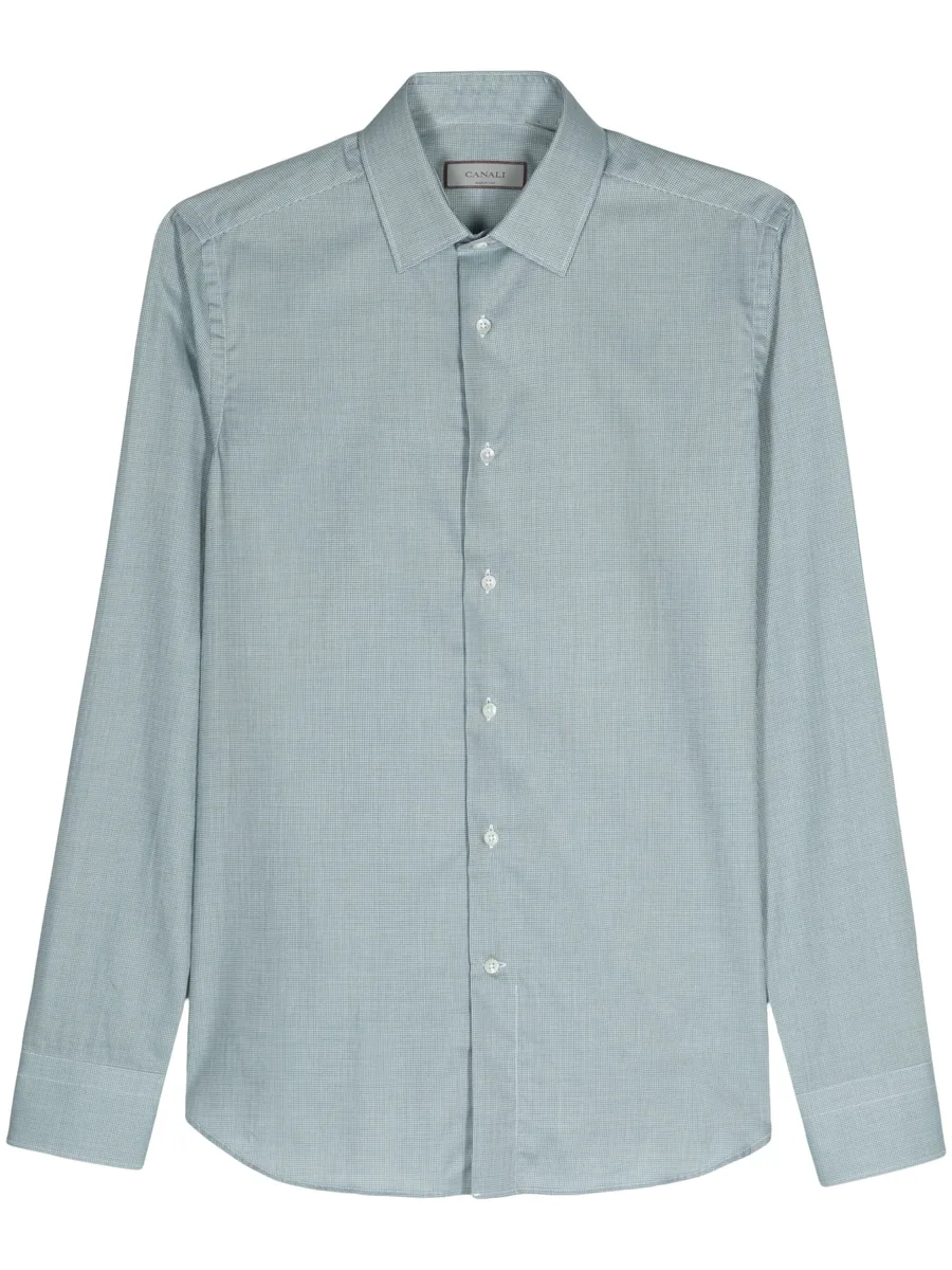 check-print cotton shirt 1
