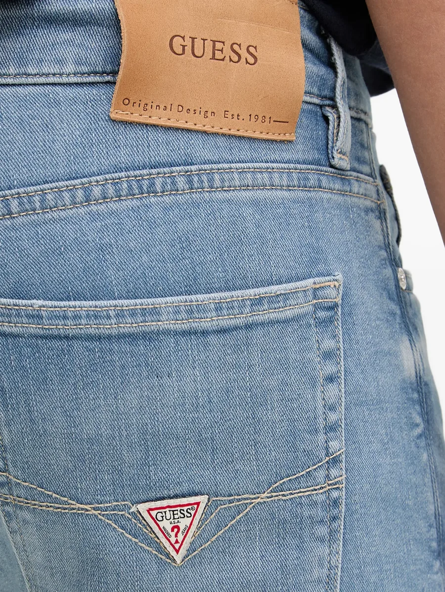 logo patch denim jeans 8
