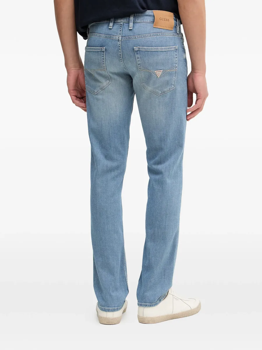 logo patch denim jeans 5