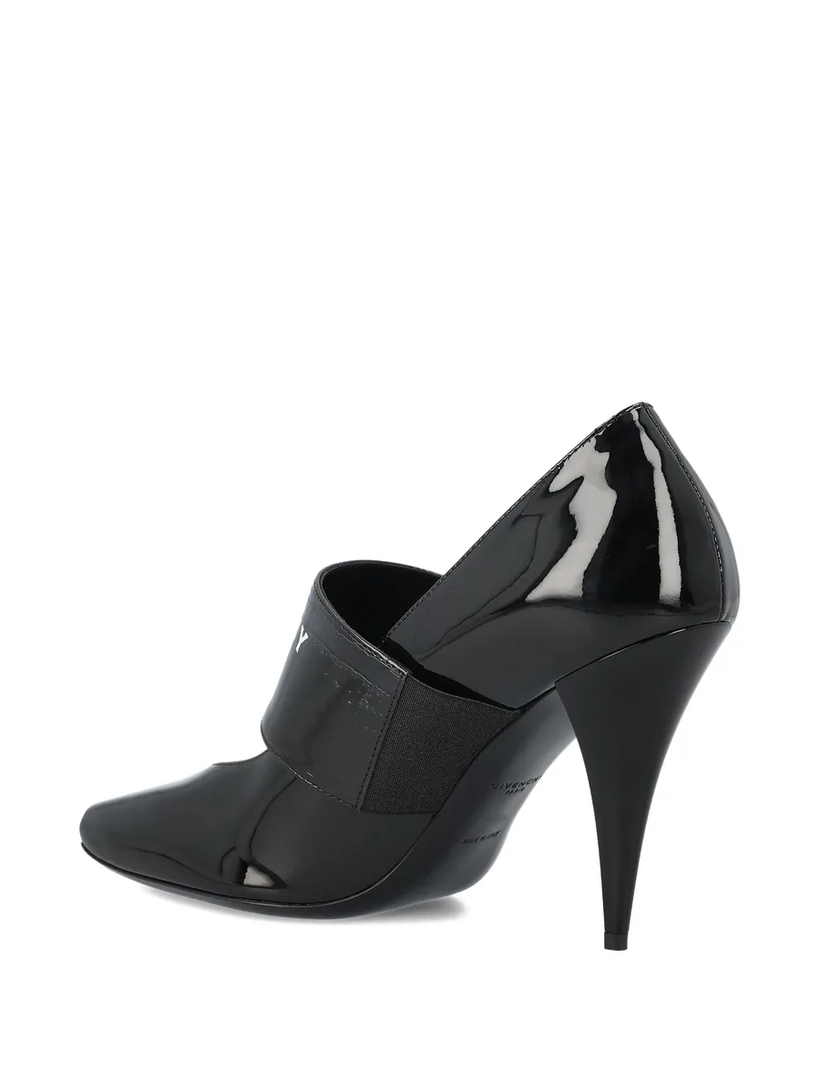 Sliced Square Tape patent leather pumps 8