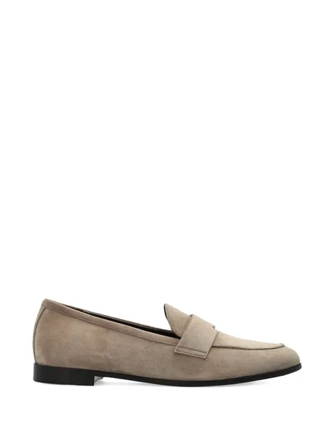 panelled slip-on loafers