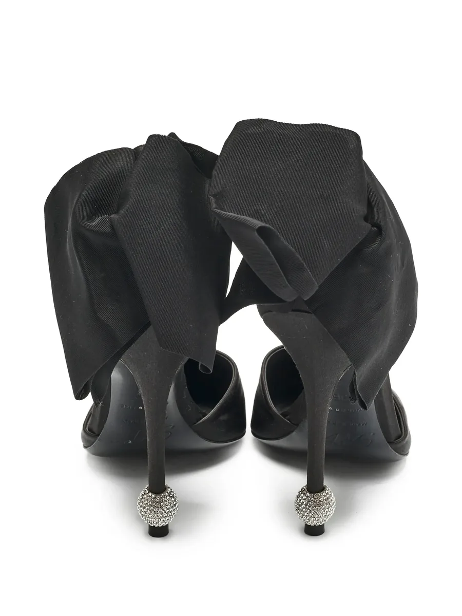 pre-owned 110mm bow-detailed stiletto pumps 8