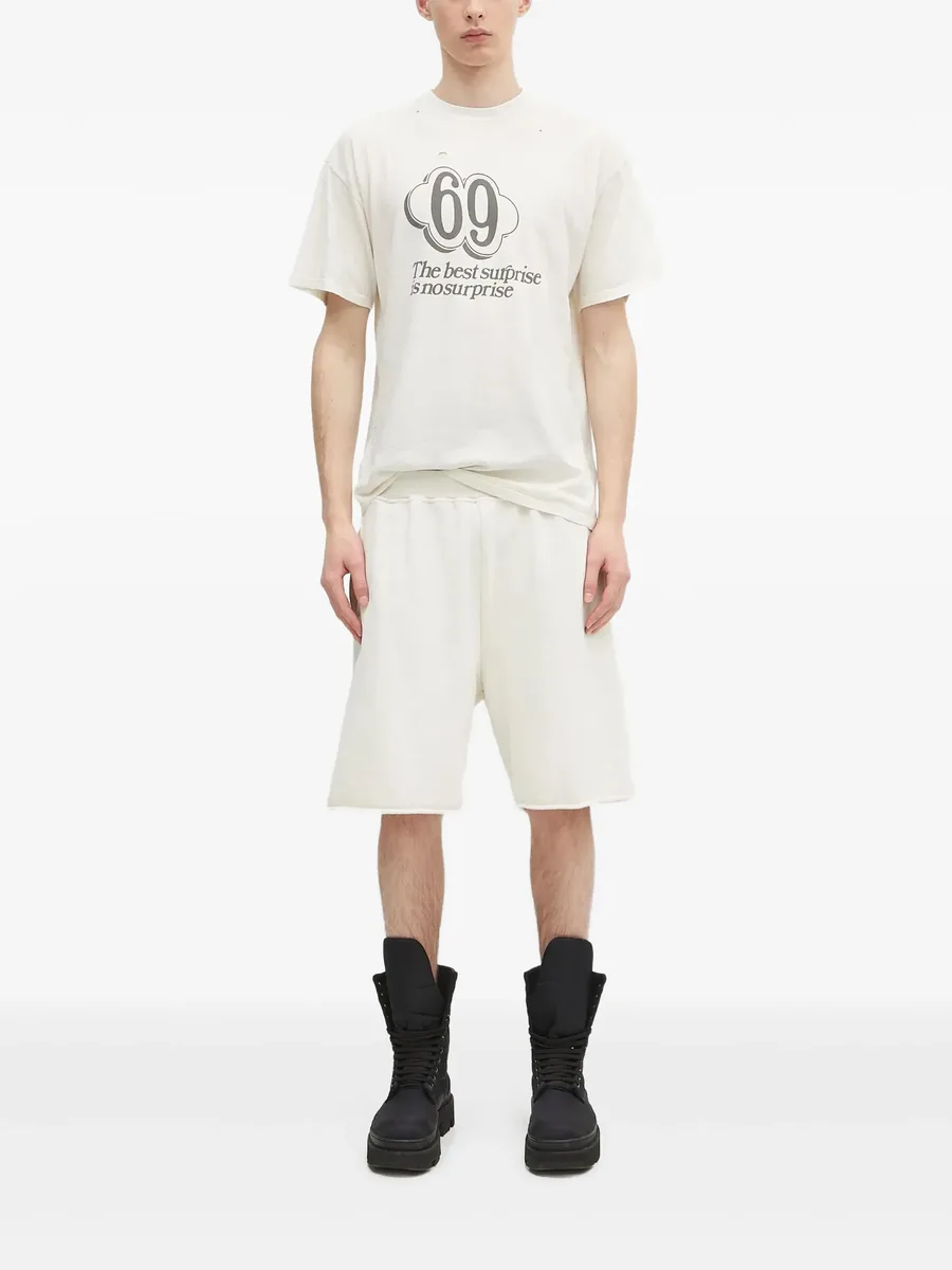 Premium Aged Temple logo-print shorts 1