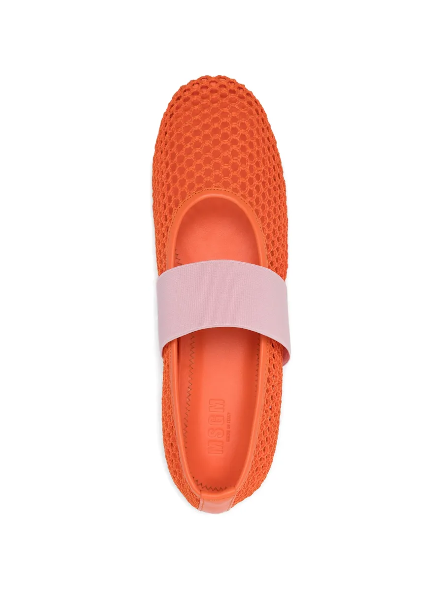 net strap ballet flats 8