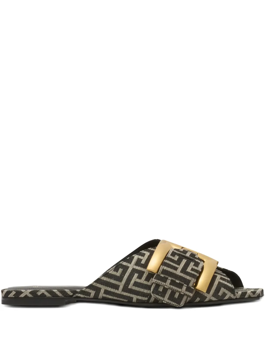 Anthem monogram-pattern sandals 2