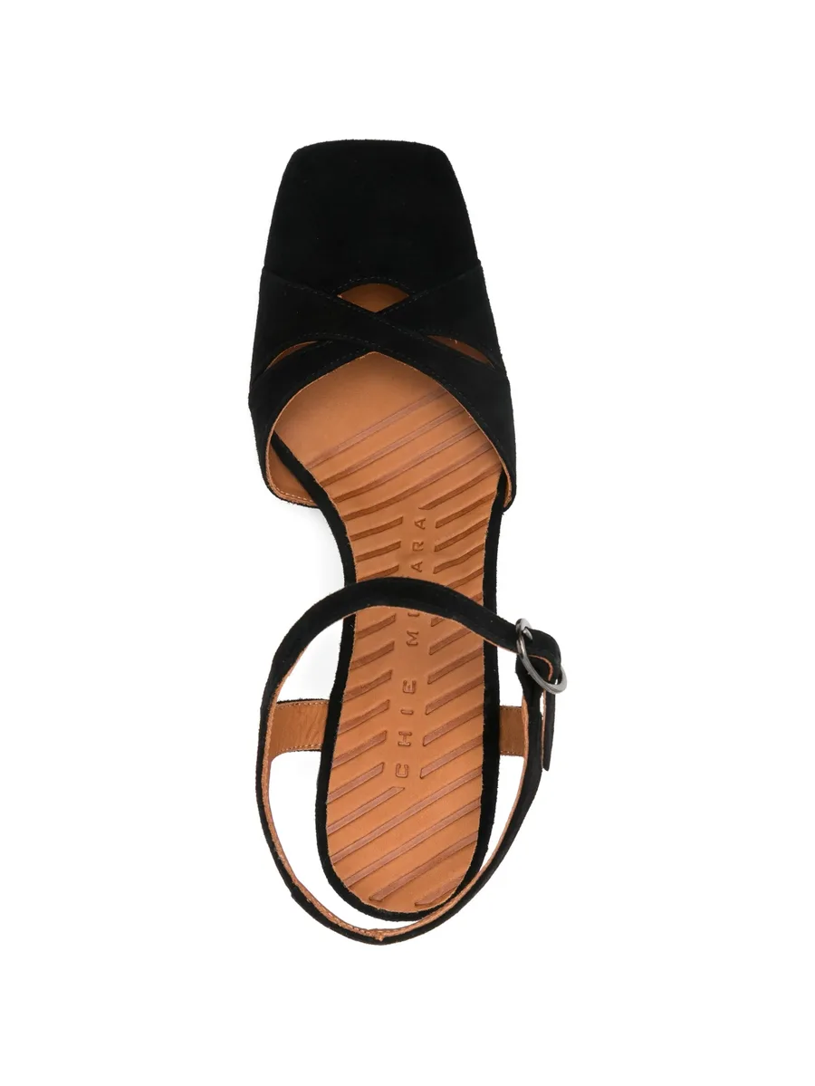 Oidina criss-cross ankle-strap pumps 8