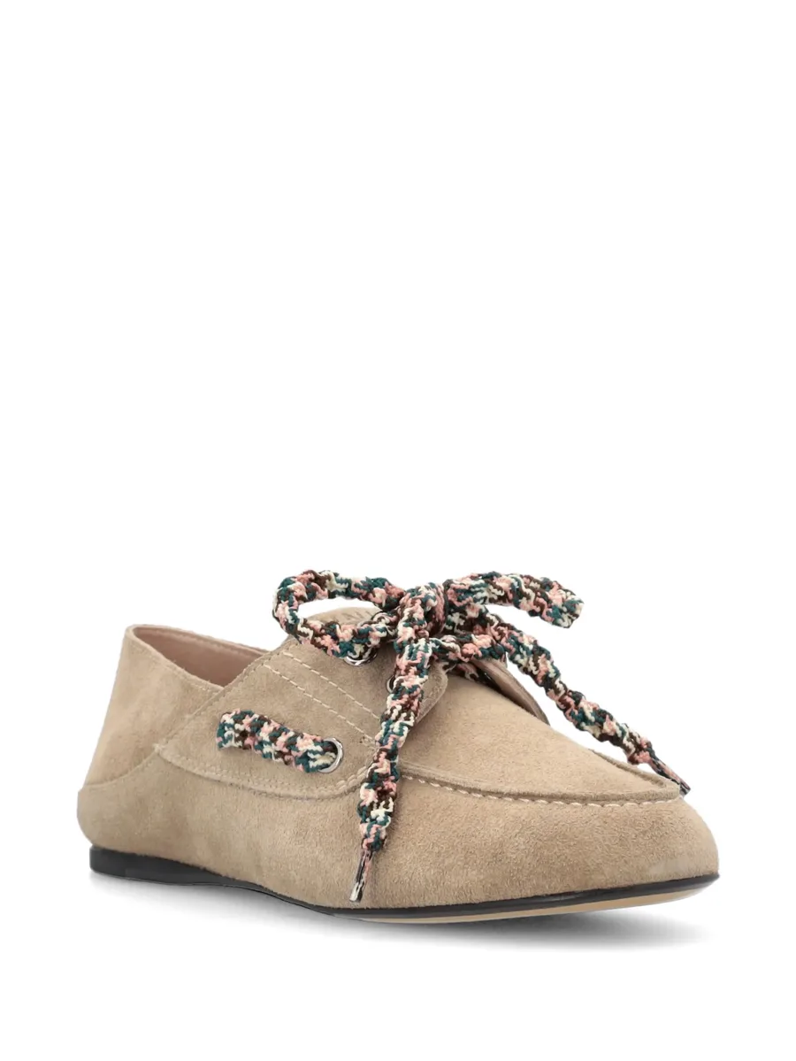 woven lace-up loafers 3