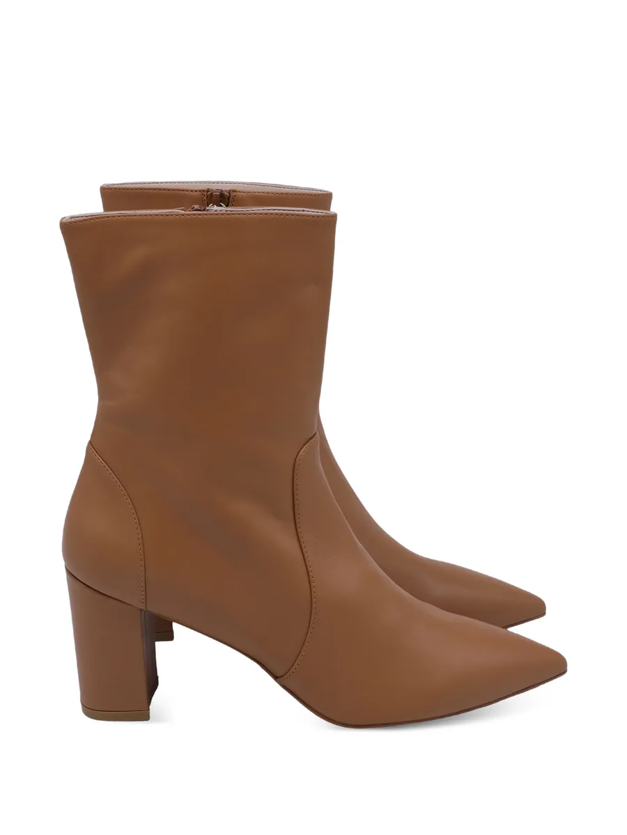 leather pointed-toe ankle boots 2