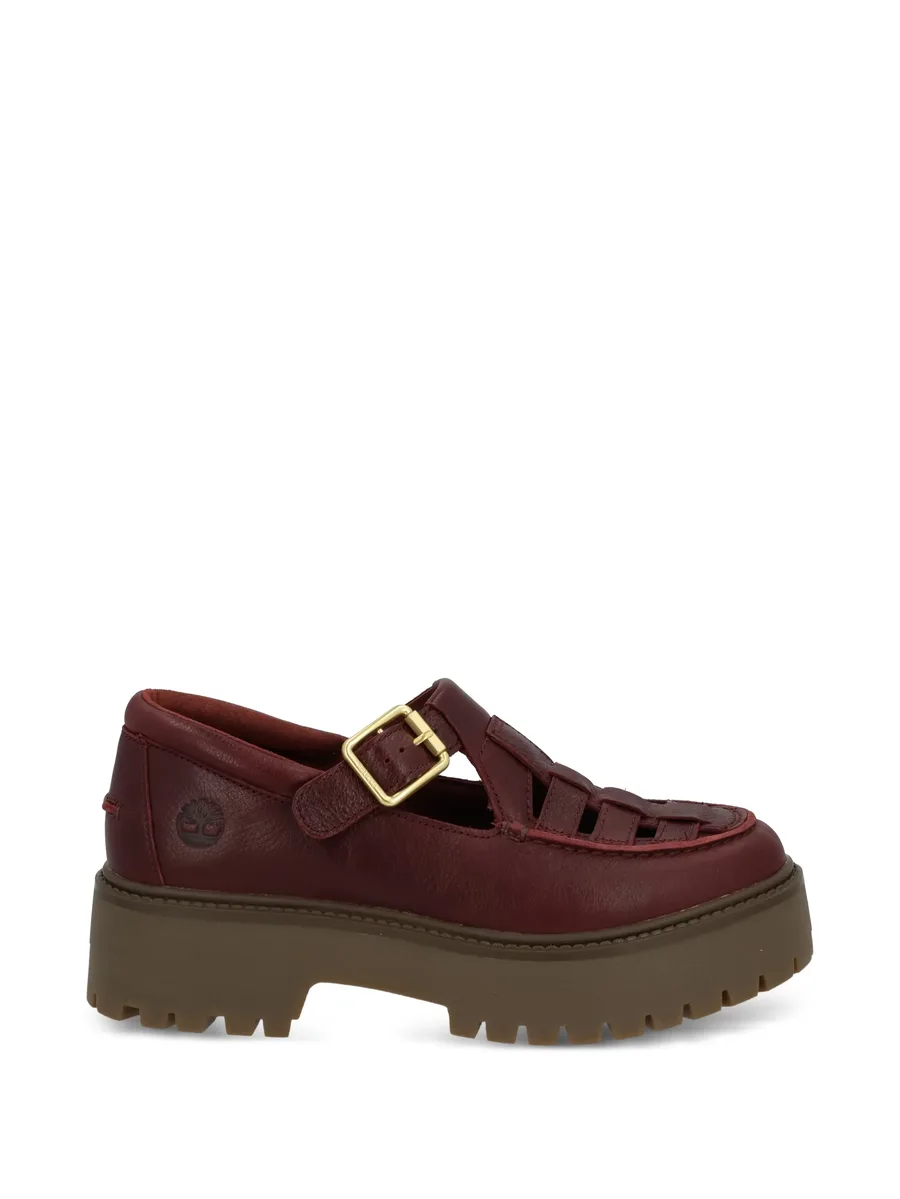 buckle woven loafers 1