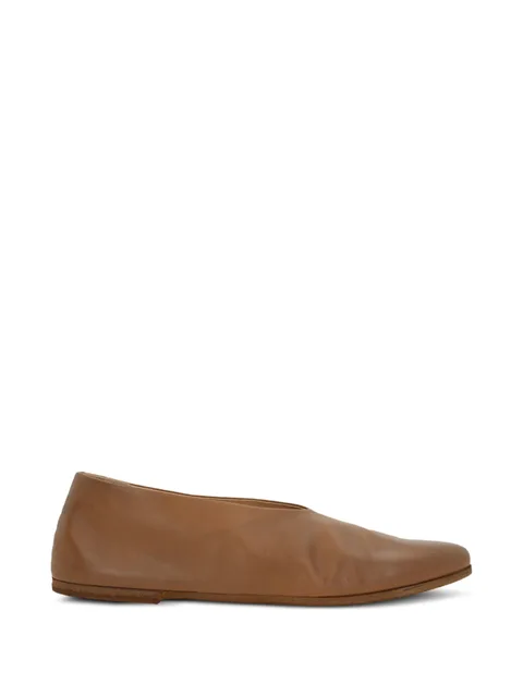 leather ballet flats