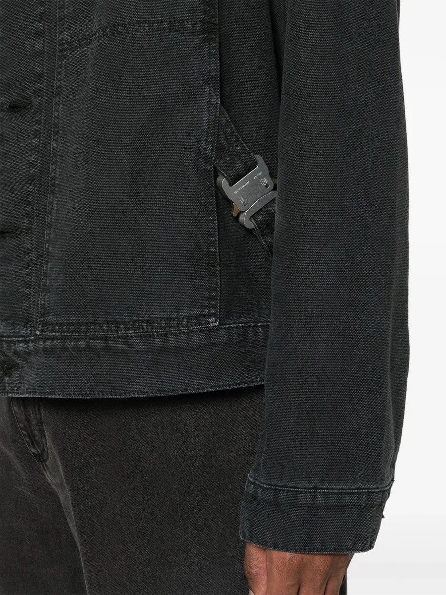 buckle-detail shirt jacket 10