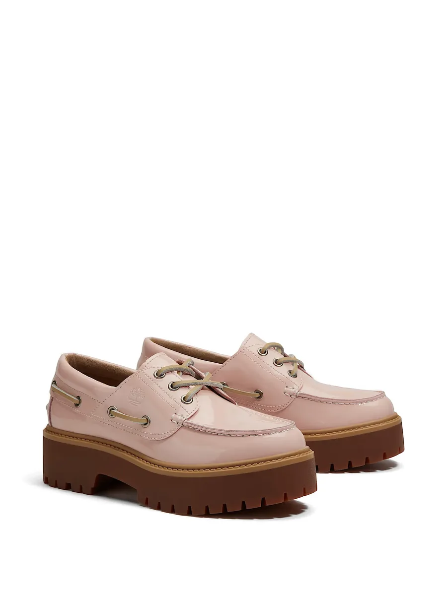 Stone Street patent leather boat loafers 3