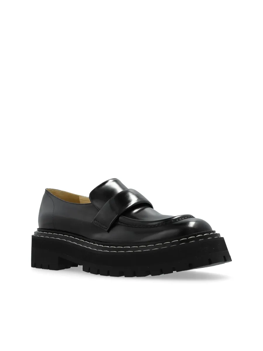 lug-sole leather loafers 8