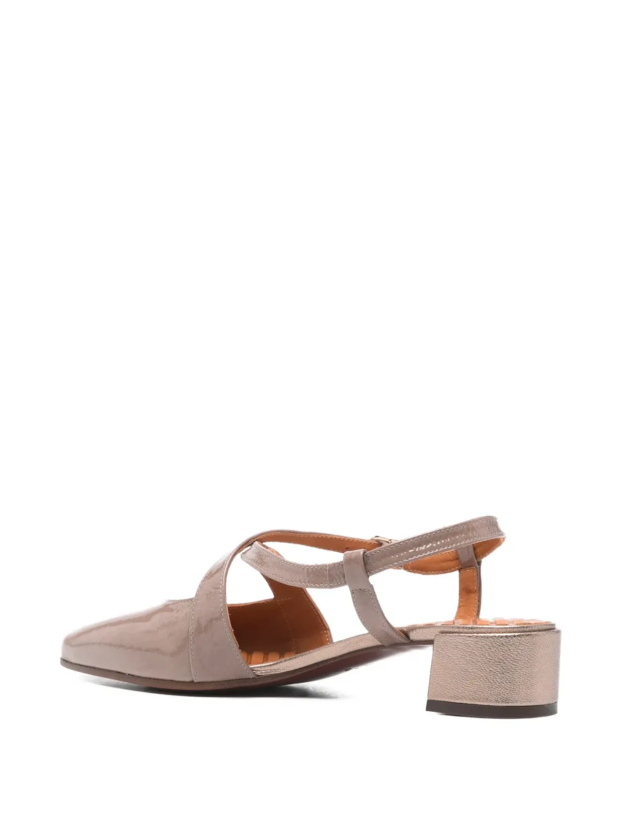 Hesana leather heeled pumps 5