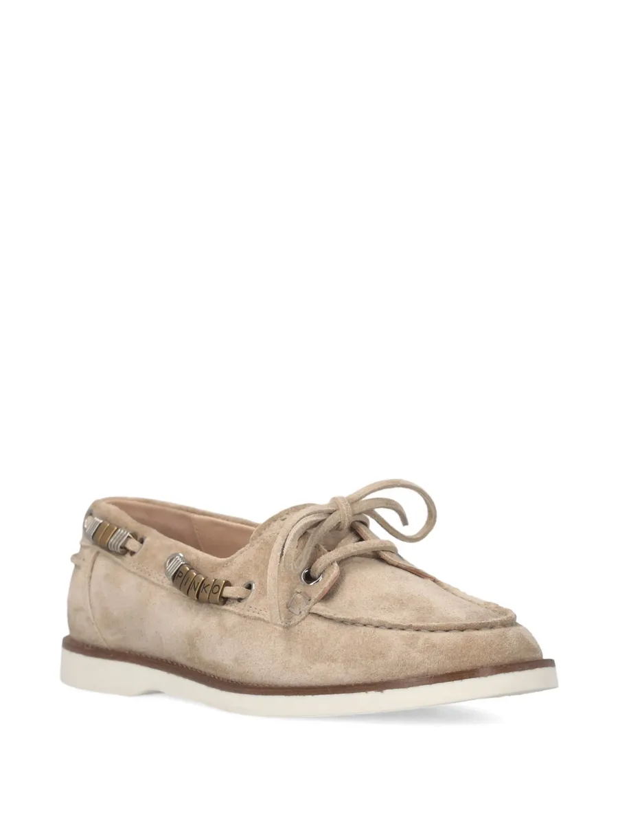 suede lace-up loafers 3