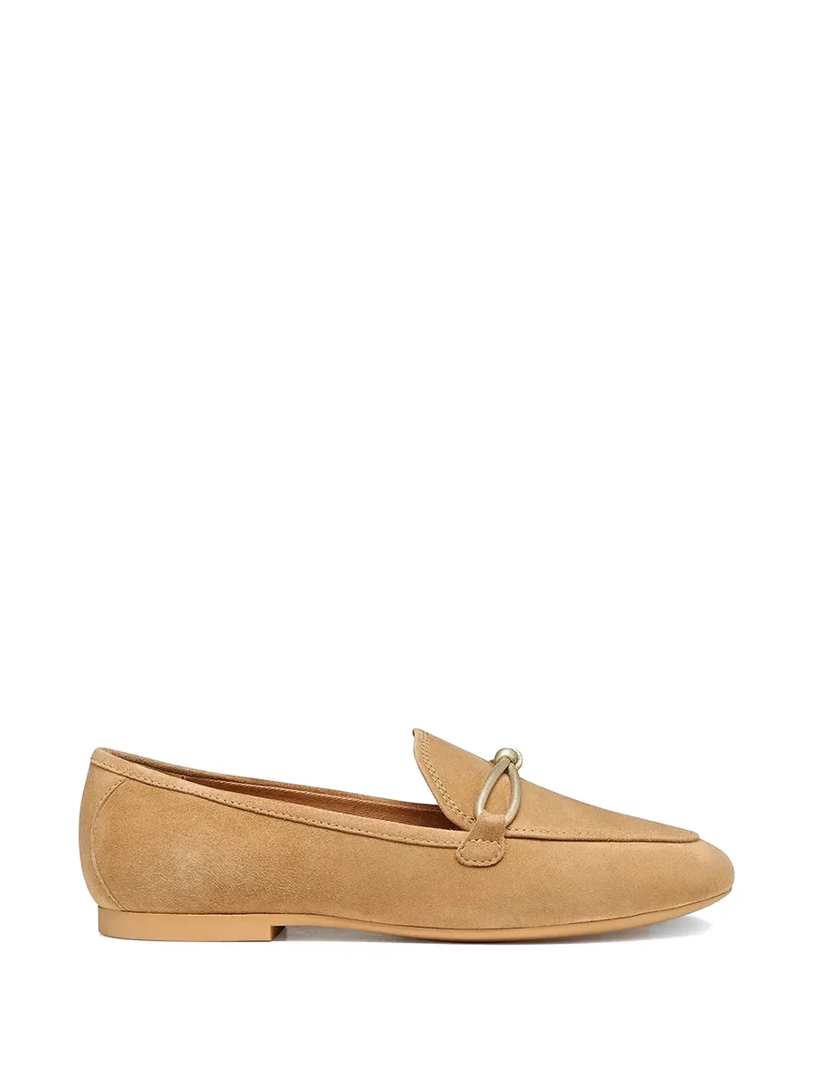 New Palmaria knot-detail suede loafers 1