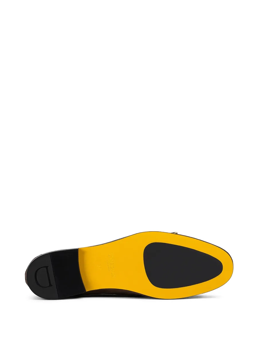suede double-buckle loafers 8