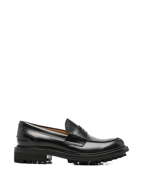chunky-sole penny loafers
