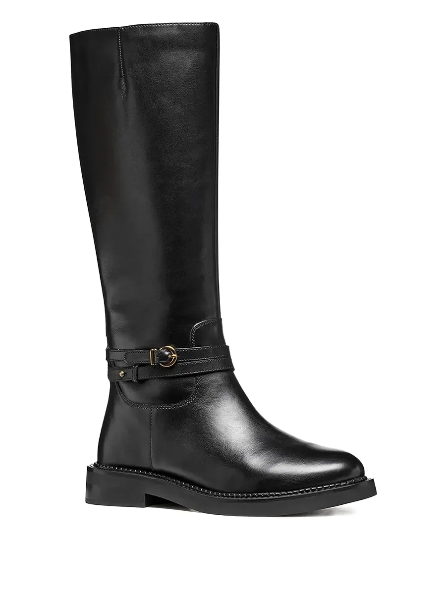 35mm Serilda buckled knee-high boots 3