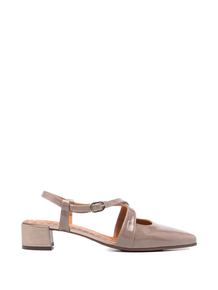 Hesana leather heeled pumps 2