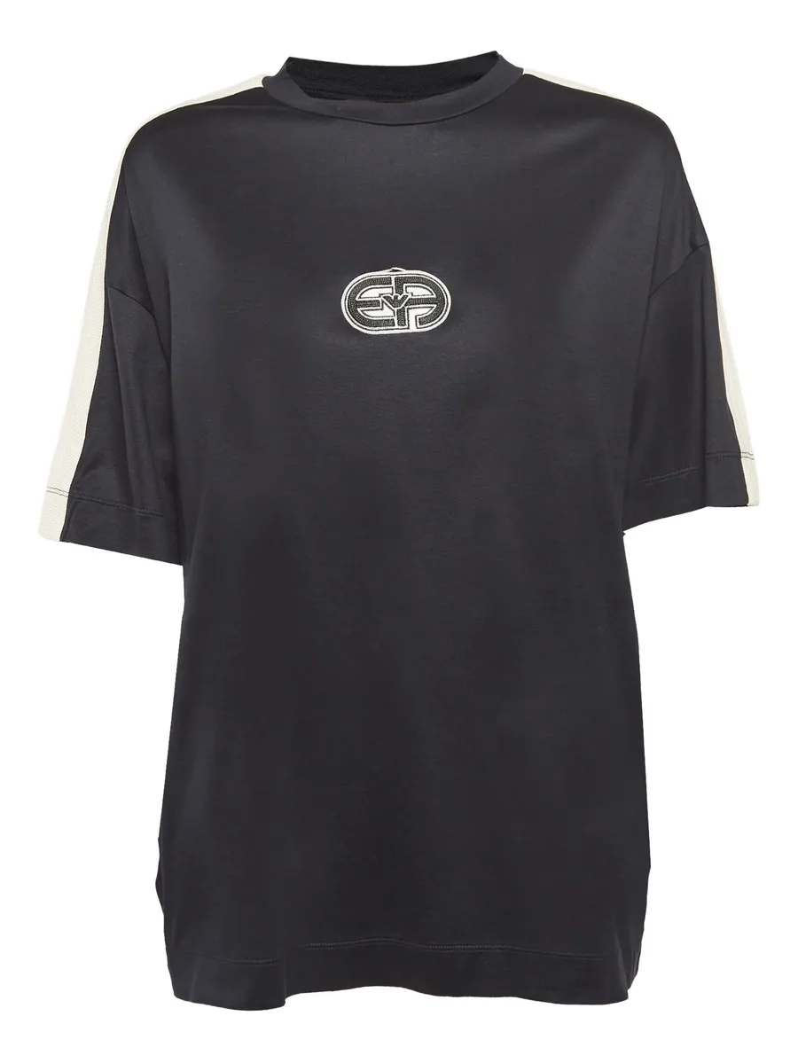 logo-embroidered T-shirt 1