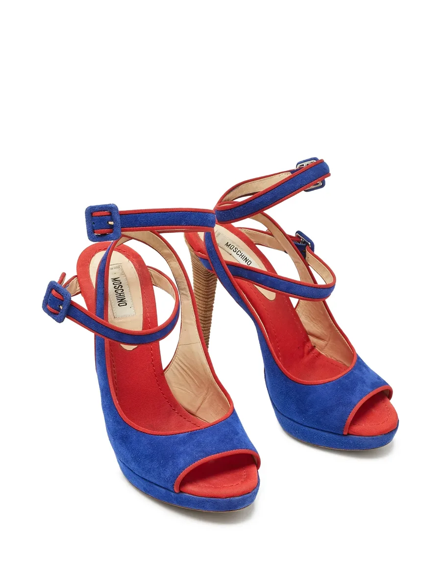 buckle suede sandals 8
