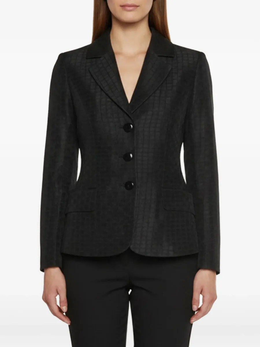 jacquard single-breasted blazer 1