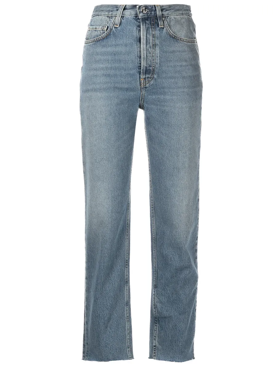 cropped straight-leg jeans 1
