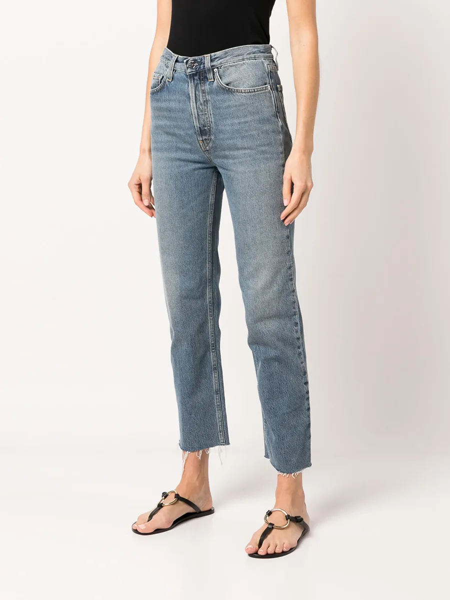 cropped straight-leg jeans 6
