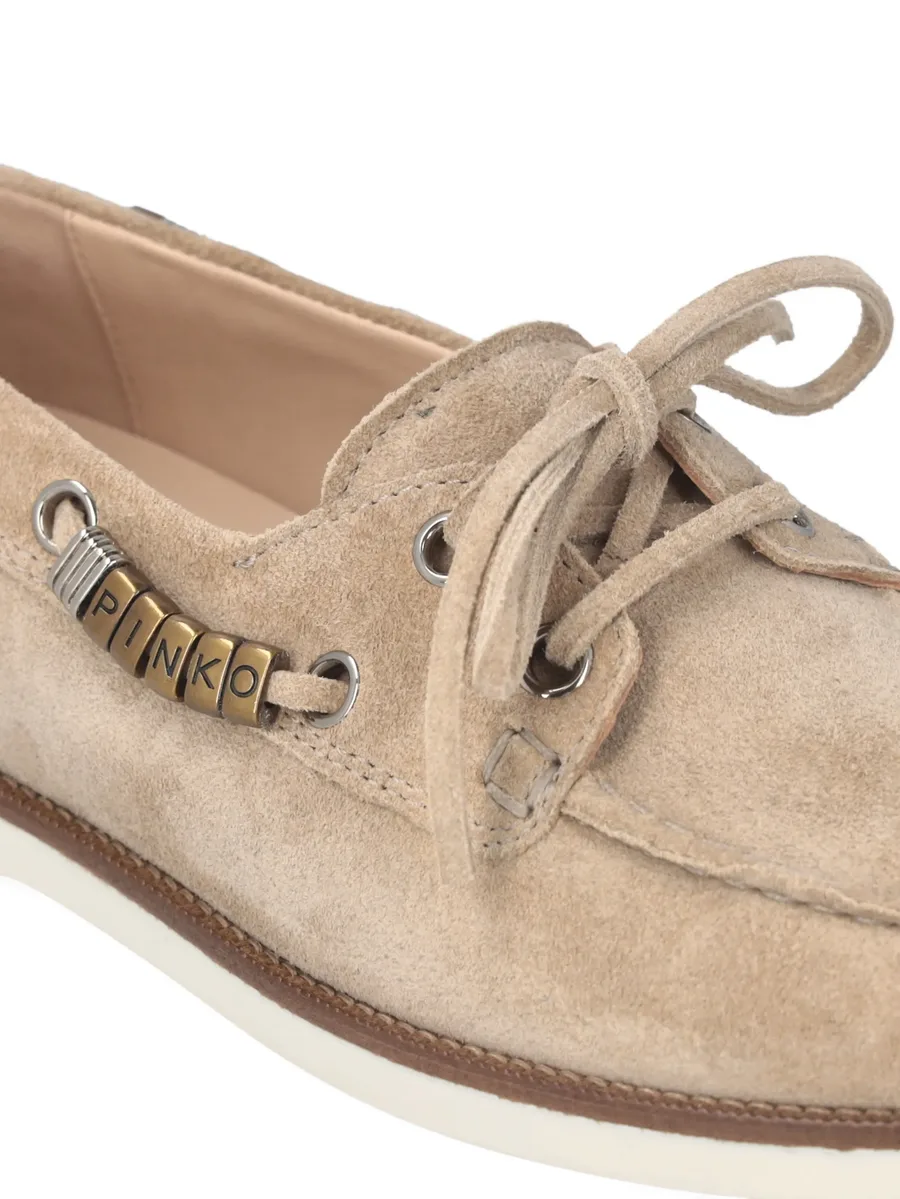 suede lace-up loafers 9