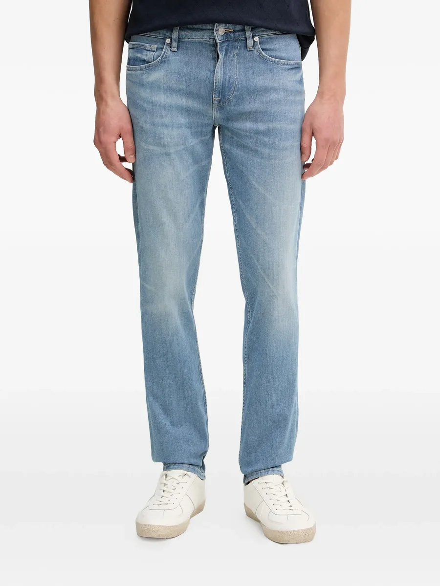 logo patch denim jeans 2