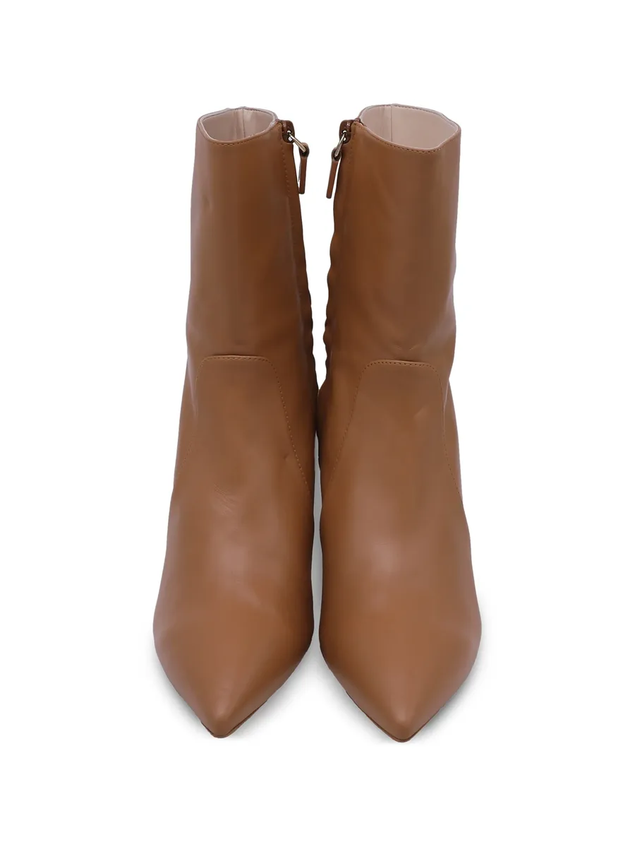 leather pointed-toe ankle boots 6