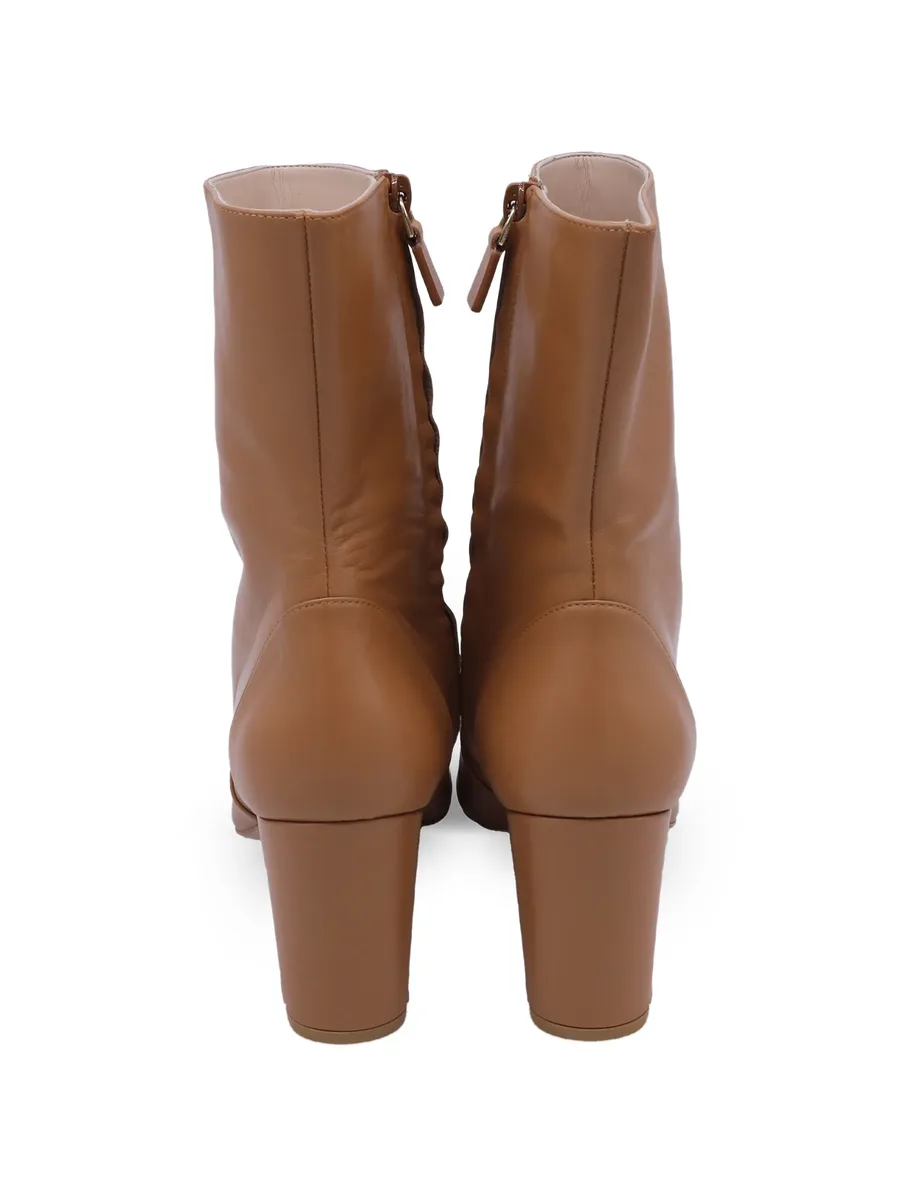 leather pointed-toe ankle boots 8