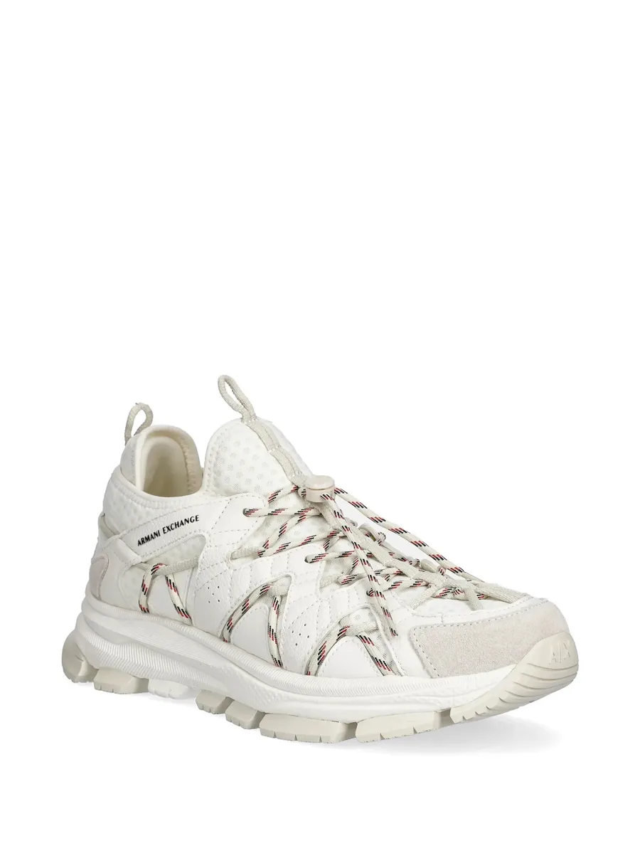 lace-up panelled sneakers 4