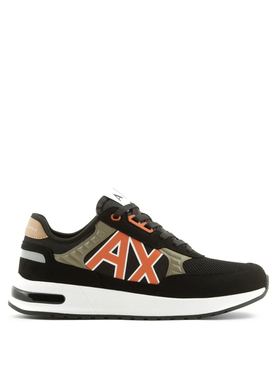 logo-embellished suede sneakers 1