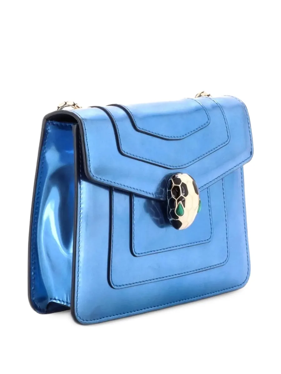маленькая сумка на плечо Serpenti Forever Square Metallic 6