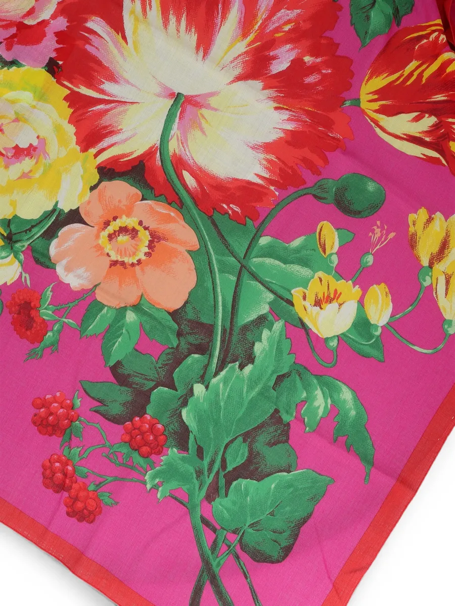 floral-print scarf 4
