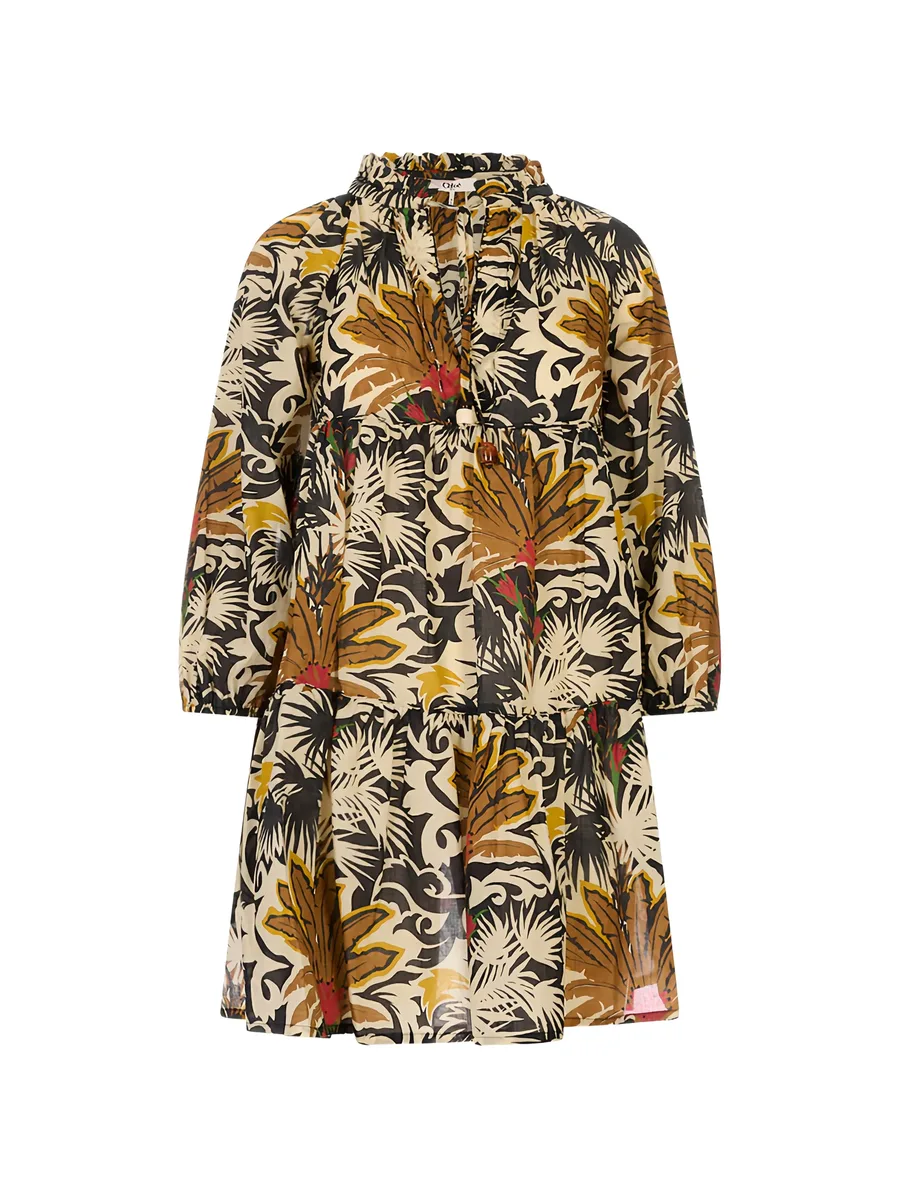 embroidered Clara kaftan dress 1