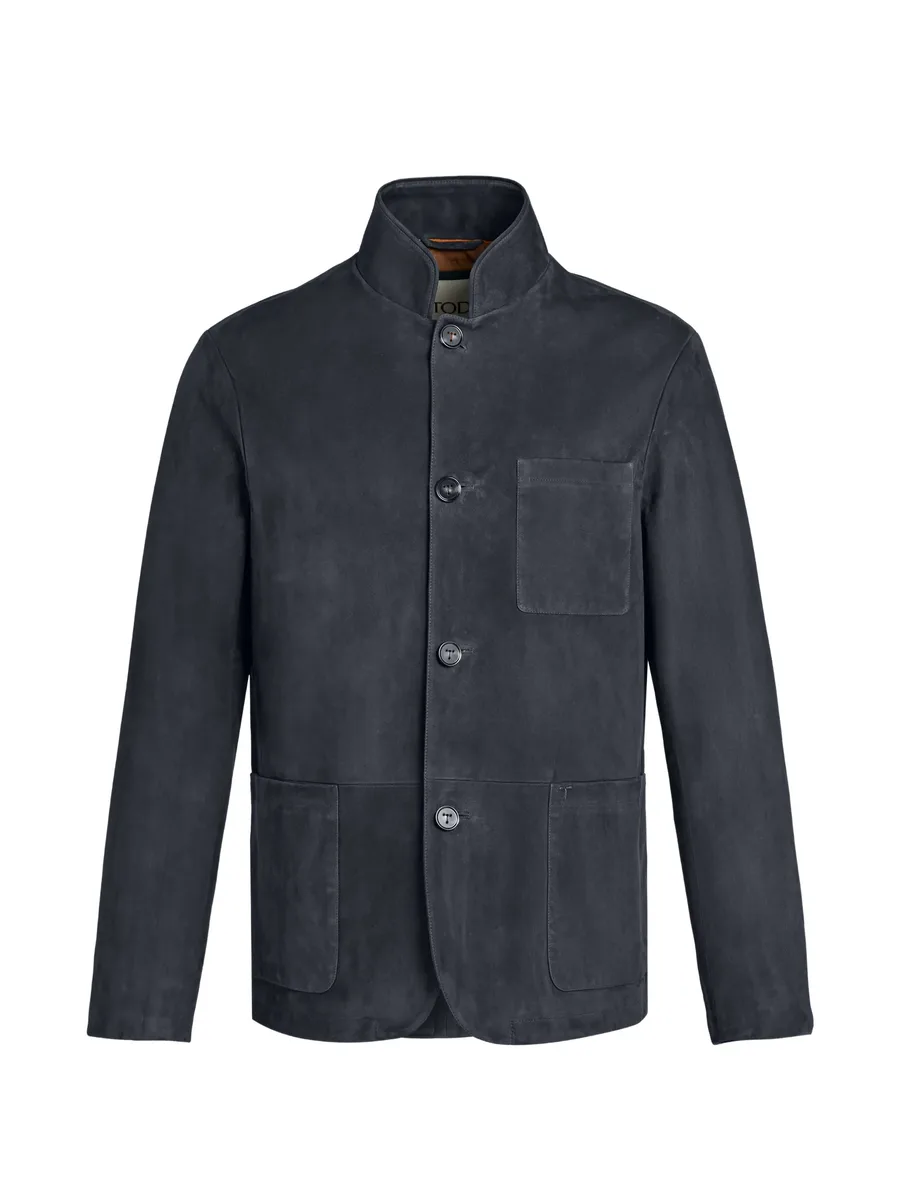 buttoned suede jacket 2