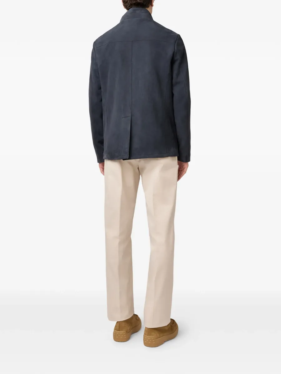 buttoned suede jacket 5