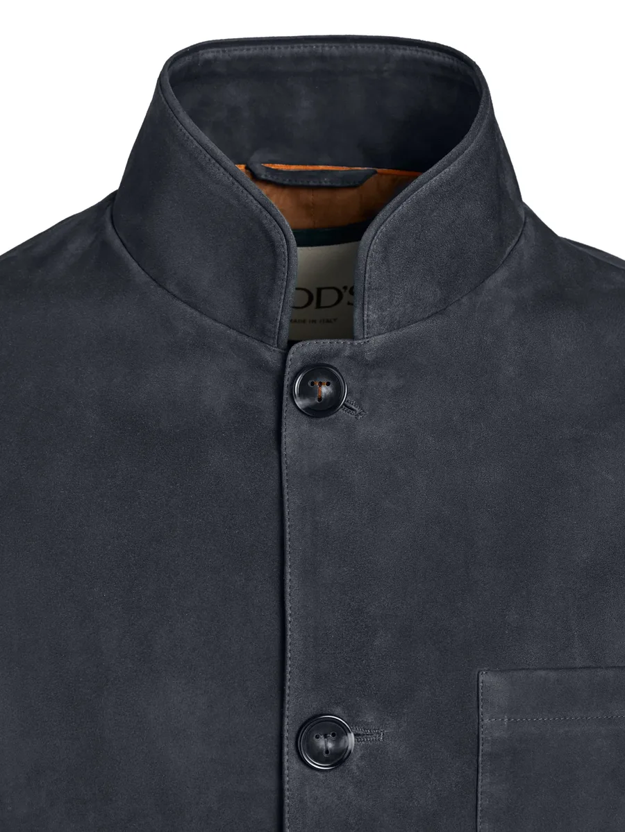 buttoned suede jacket 8