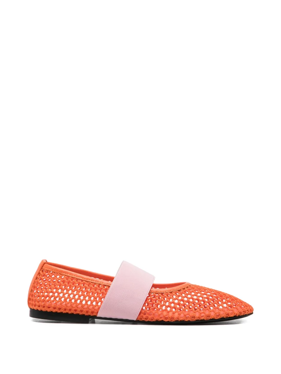 net strap ballet flats 1