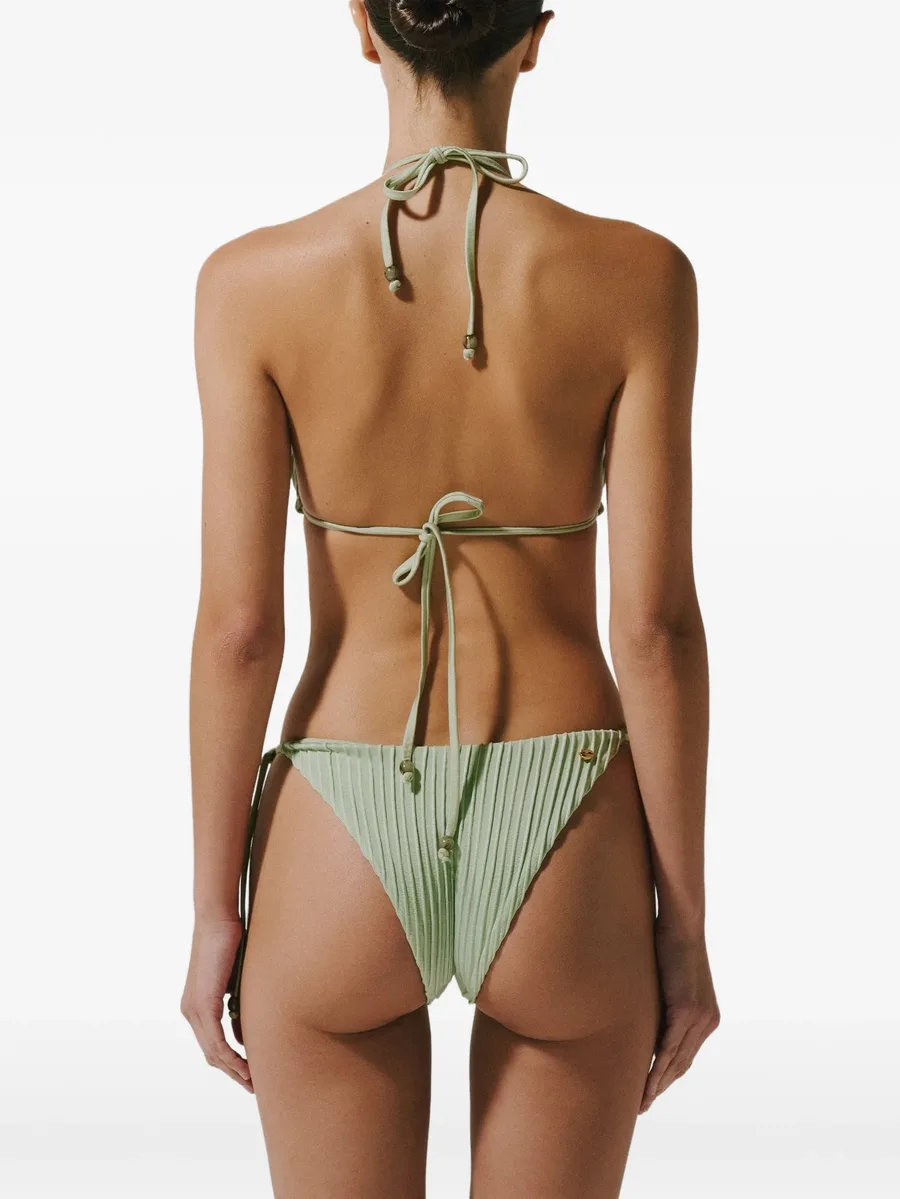 Kaia self-tie stone-embellished bikini top 7
