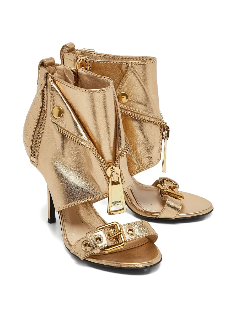 110mm decorative-zip sandals 3