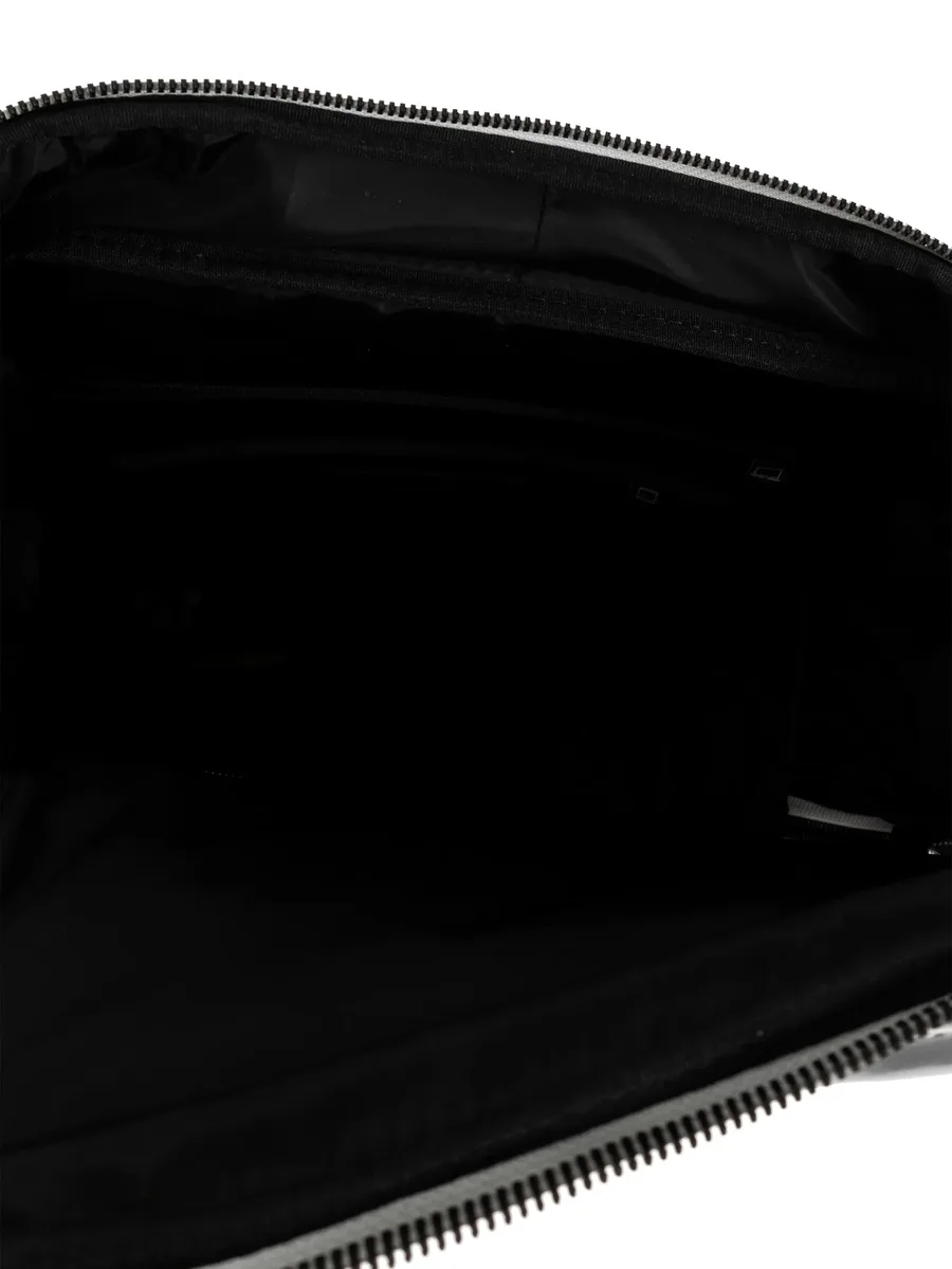 logo-print metallic-effect backpack 6