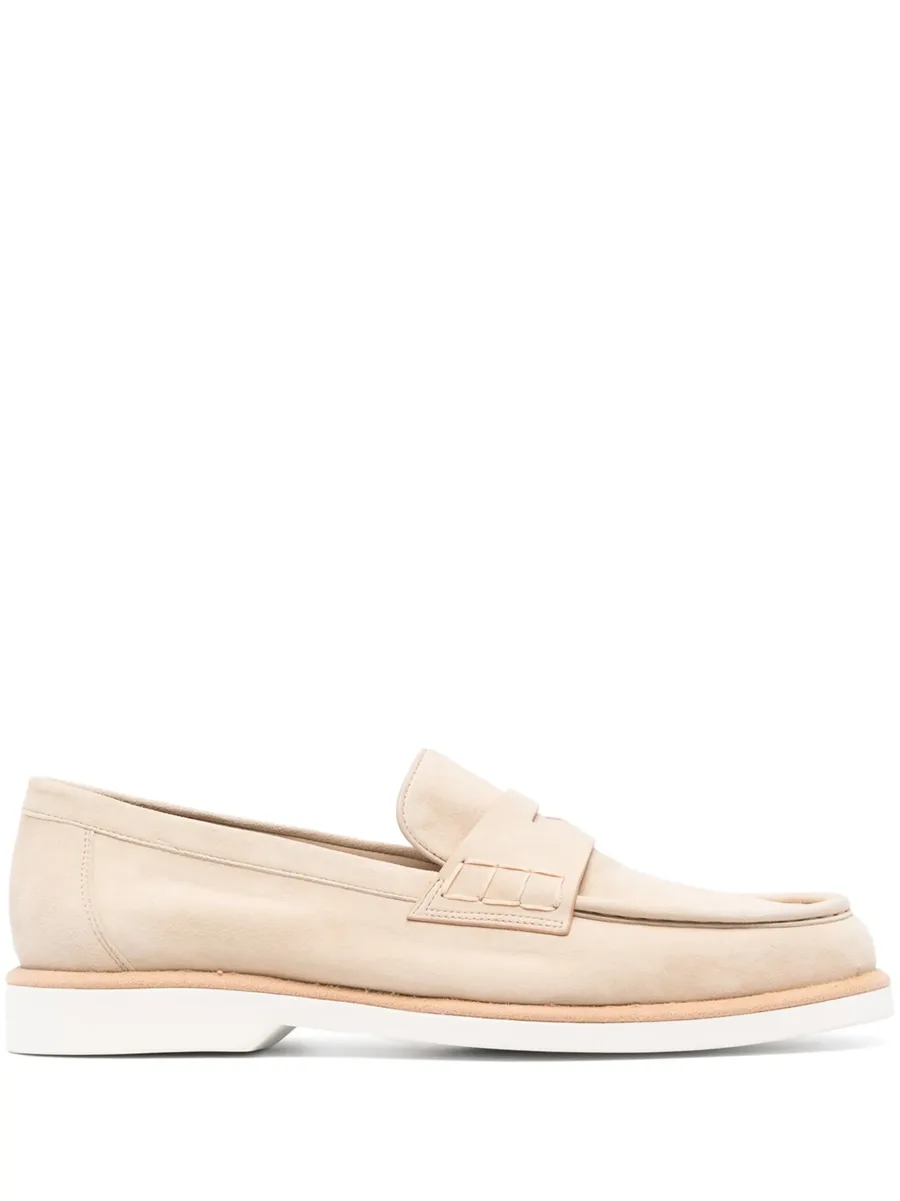 almond-toe suede loafers 2