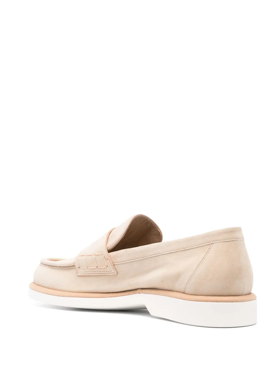 almond-toe suede loafers 5
