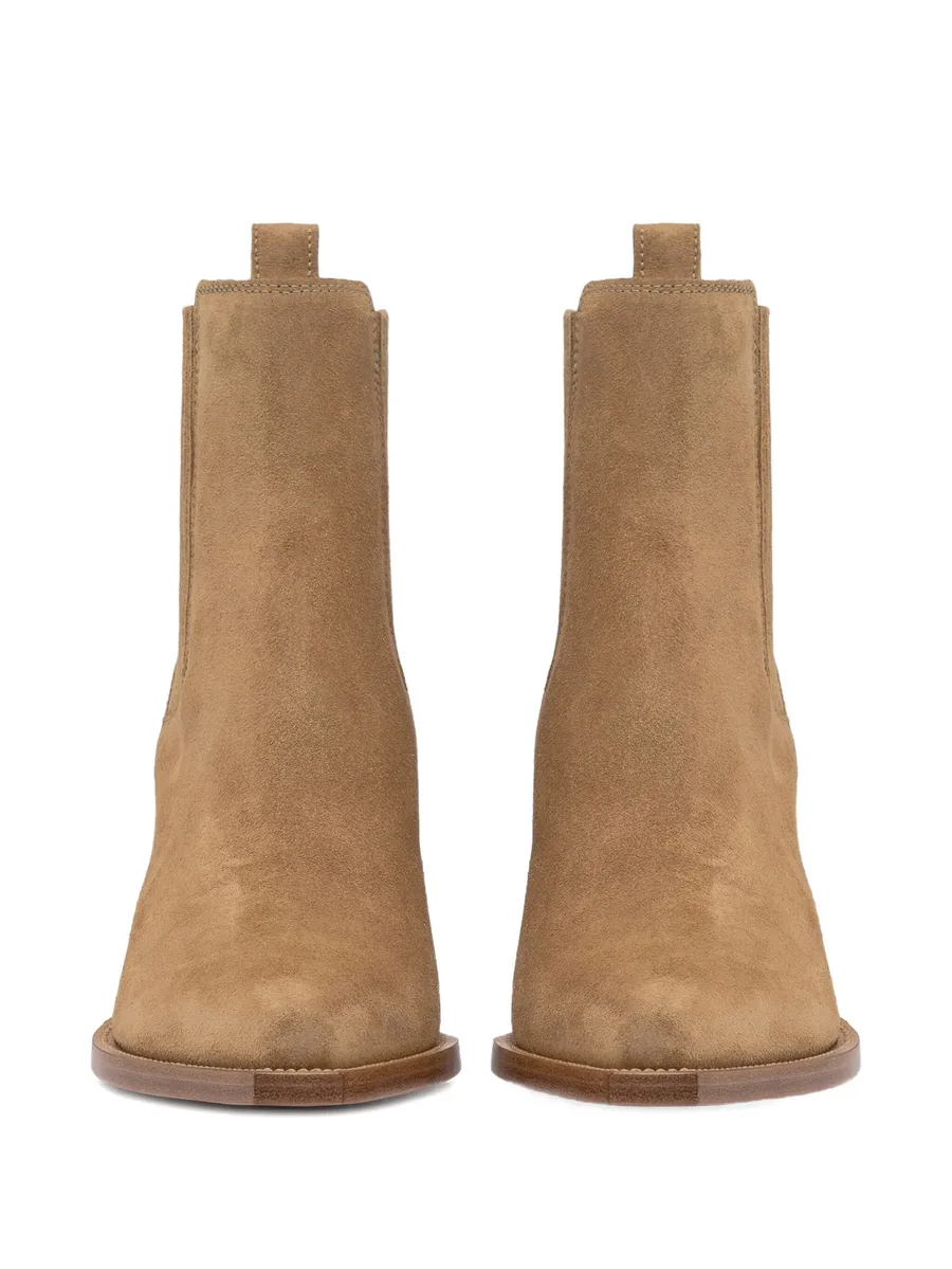 suede pointed-toe boots 5