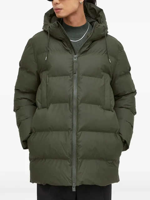 hooded-neckline padded jacket